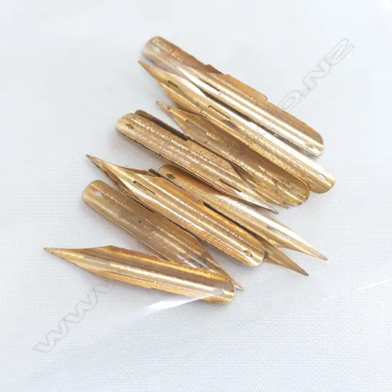16 VINTAGE FOUNTAIN PEN NIBS BY C. BRANDAUER & CO, BIRMINGHAM