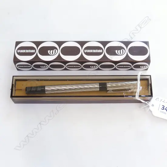 VINTAGE WATERMAN FIBRE NIB PEN IN BOX, UNUSED, L.160mm