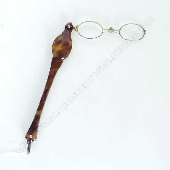 A late Victorian long handled lorgnette