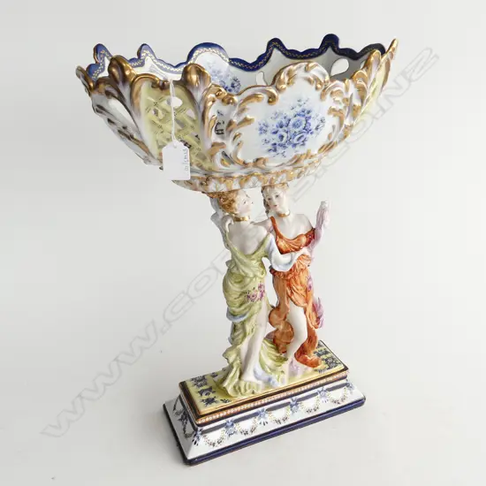 CONTINENTAL PORCLAIN 2 DANCING LADYS TABLE CENTER PC H460MM