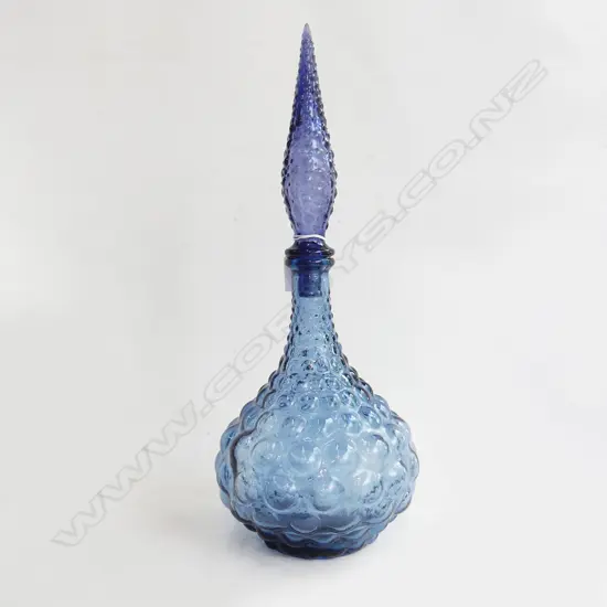 TALL BLUE ORIGINAL GENIE BOTTLE  H. 430mm