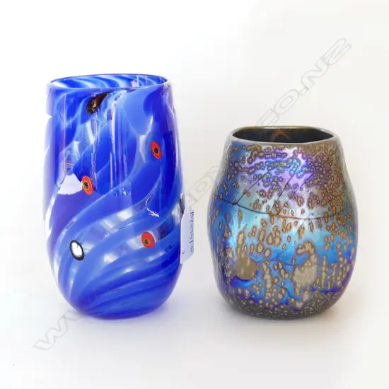 2 GARY NASH VASES H.150mm