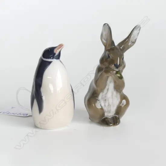 ROYAL COPENHAGEN PENGUIN & RABBIT H.90mm