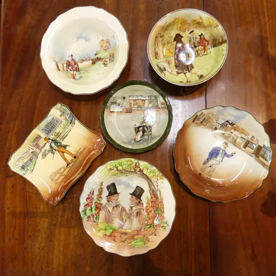 6 PCES ROYAL DOULTON; 5 BOWLS (1 NOKE) & DISH 190x230mm