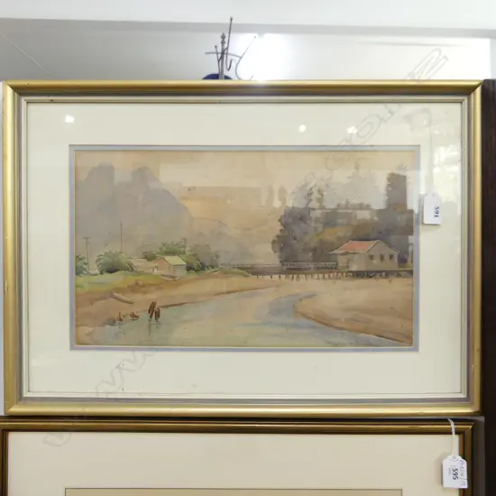 HILDA WISEMAN, ENTRANCE TO WHITIANGA, W/C 220x375mm