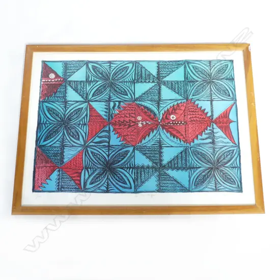 FATU FEU'U 'L'A FA'ATALOFA' 1996 LITHOGRAPH 39/126 540x755mm