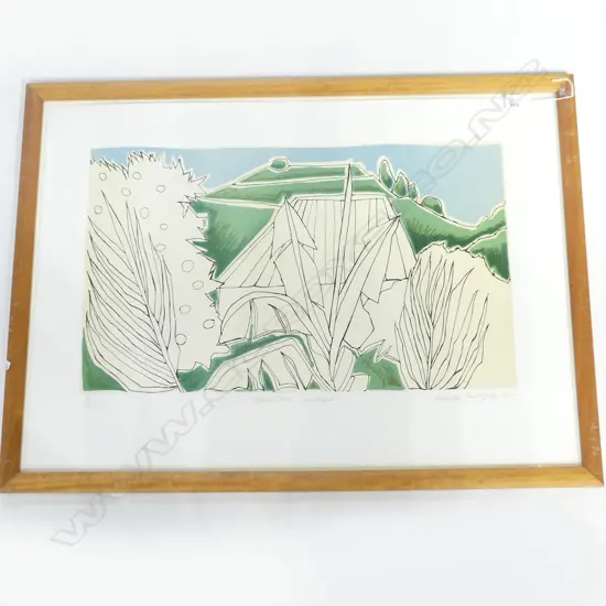 CLAUDIA POND EYLEY 'MOUNT EDEN LANDSCAPE' LITHOGRAPH 1995 71/106 540x755mm