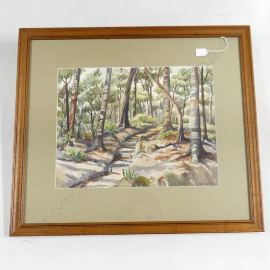 ARTIST UKNOWN, FOREST / BUSH W/C 365x475mm