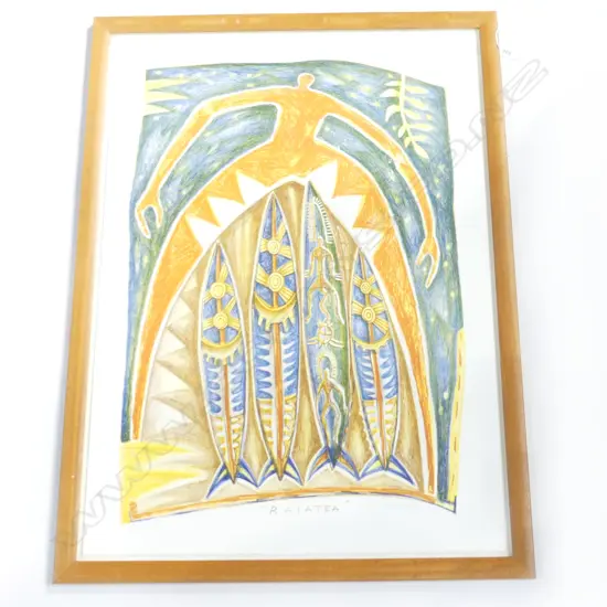 MICHEL TUFFERY 'RAIATEA' 1995 LITHOGRAPH 9/126 755x540mm