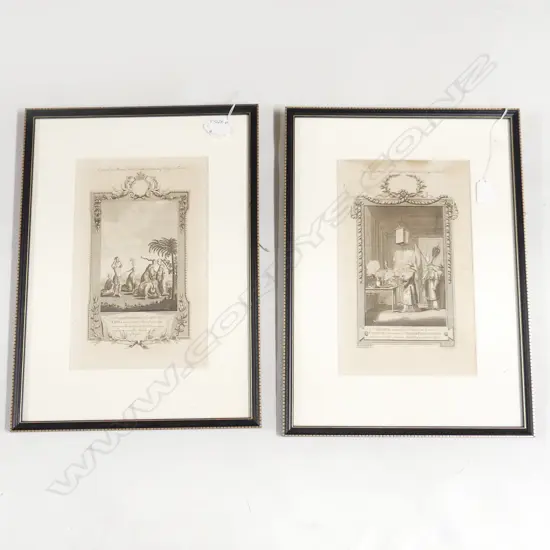 2 18thC ENGRAVINGS FROM J.H.MOORE'S VOYAGES & TRAVELS... CHINESE SUBJECTS
