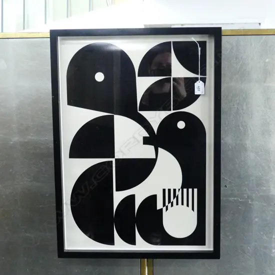 BAUHAUS FRAMED B&W 1920'S POSTER - DIGITAL PRINT ON ULTRACHOME SATIN PHOTOGRAPHIC PAPER 585x410mm