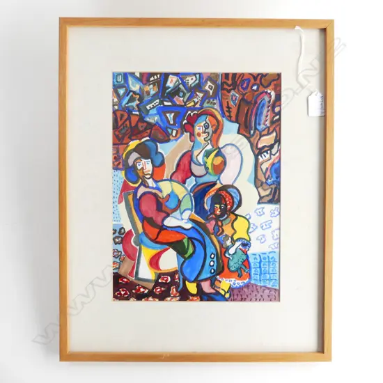 TERESA STRAKA 'THE PORTRAIT' W/C signed & dated '89. Detailed verso 350 x 250mm