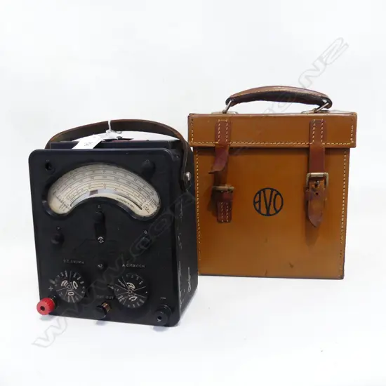 VINTAGE UNIVERSAL AVO METER WITH CASE (NEEDS ATTENTION)