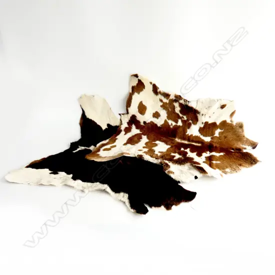 2 CALF SKIN RUGS