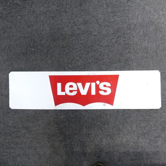 RETRO LEVI’S METAL SIGN / LAST AUCKLAND TRAM ON REVERSE 280x1120mm