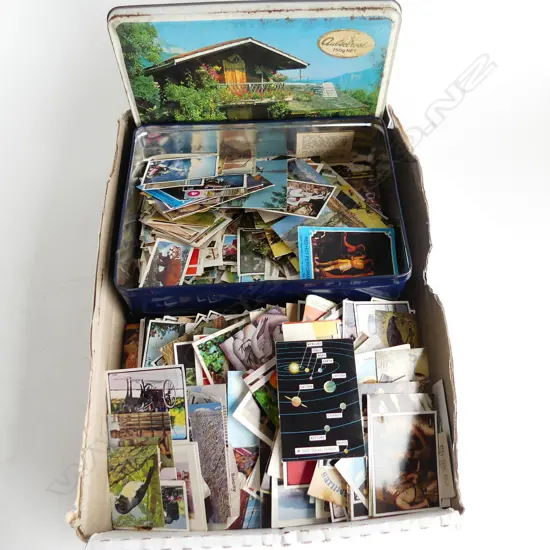 BOX LOT VINTAGE WEETBIX CARDS ETC