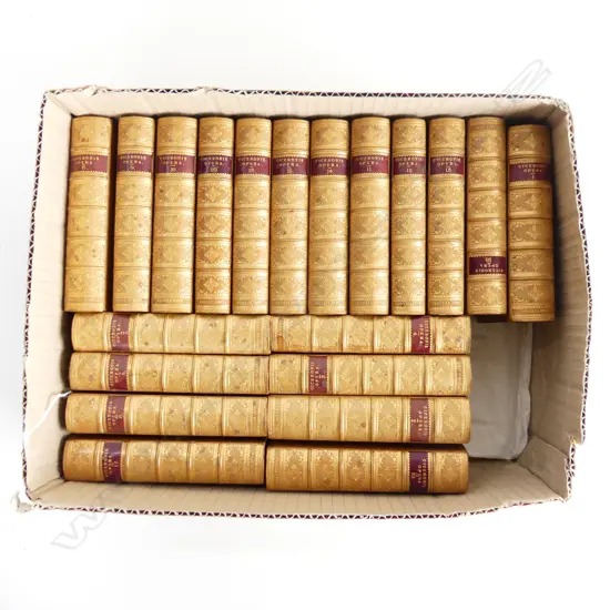 20 VOLUMES 1849 M. Tullii Ciceronis Opera Quae Supersunt Omnia, Secundum Optimas Novissimasque Editiones. Leather bound