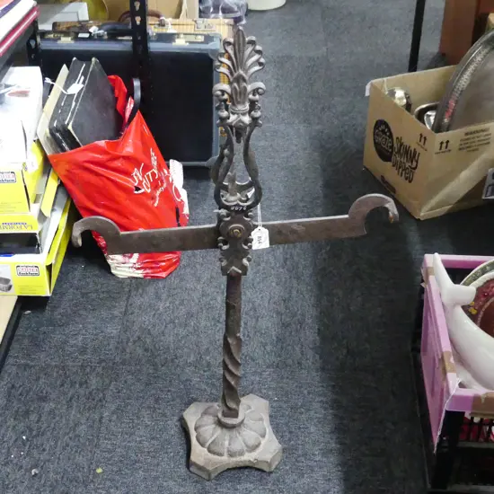 ANTIQUE CAST IRON SCALES H.750mm + WEIGHTS ETC