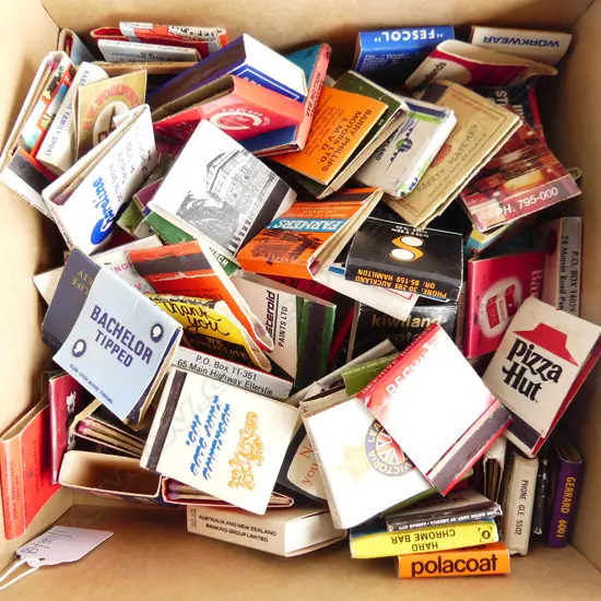 BOX LOT 100+ MATCH FLIP BOXES