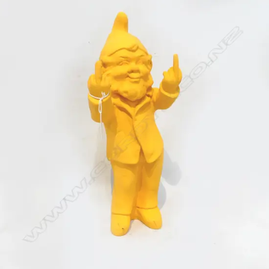 ORANGE GNOME 2 FINGERS RAISED H.320mm