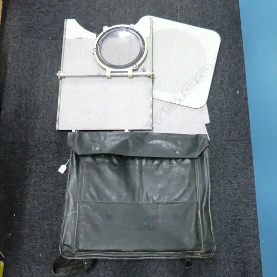 CASED NZ MILITARY ARTILLERY CHART W 2 ARMY DRESS BELTS