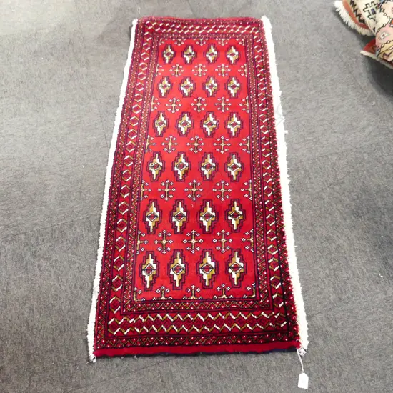 114G - PERSIAN HAND KNOTTED RUNNER 1440 x 590mm