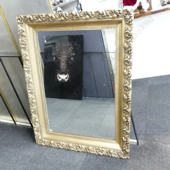 LARGE GILT FRAMED MIRROR