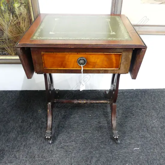 REGENCY STYLE DROP SIDE TABLE 470x375x555mm