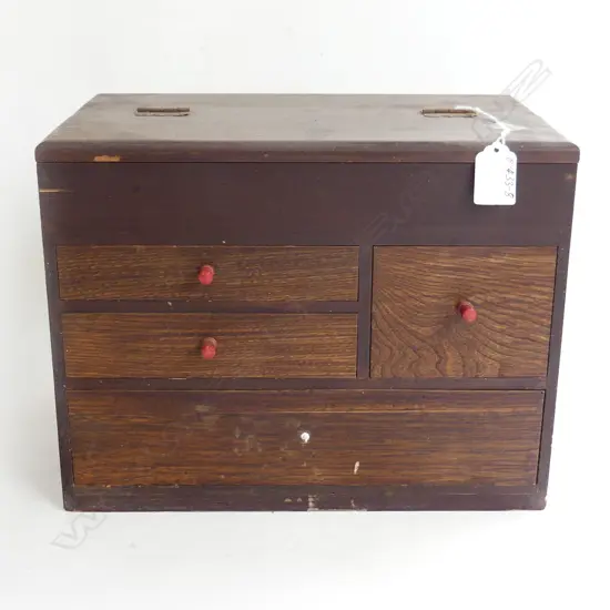 OLD JAPANESE SEWING BOX AF