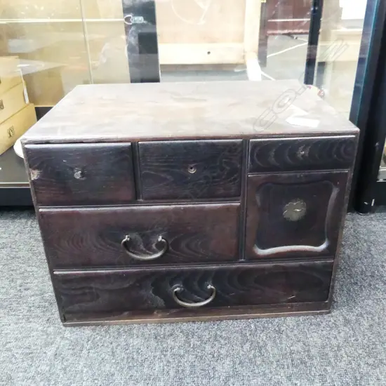 OLD JAPANESE SEWING BOX / CHEST AF