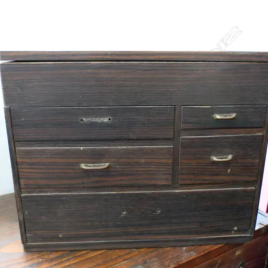 OLD JAPANESE SEWING BOX AF