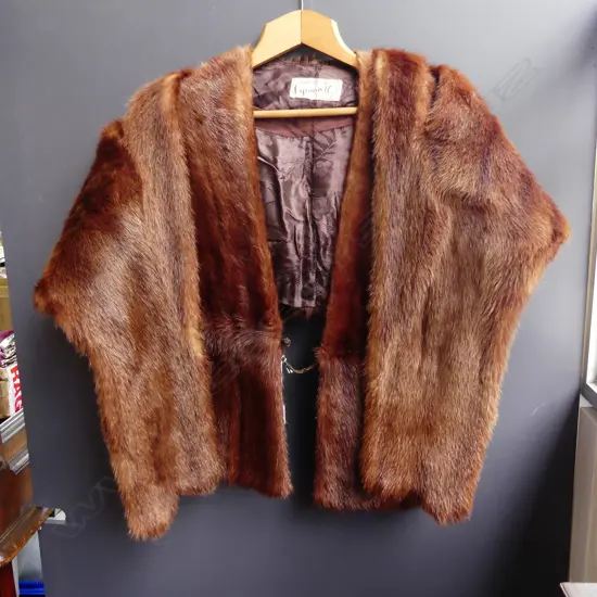 2 VINTAGE FOX FUR STOLES 