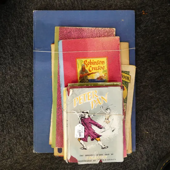ASST VINTAGE PETER PAN & PADDINGTON BEAR BOOKS + PAMPHLETS BOARD GAMES ETC
