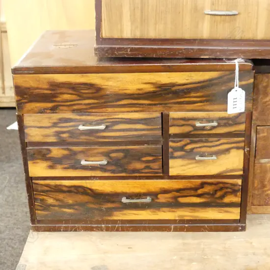 OLD JAPANESE SEWING BOX AF