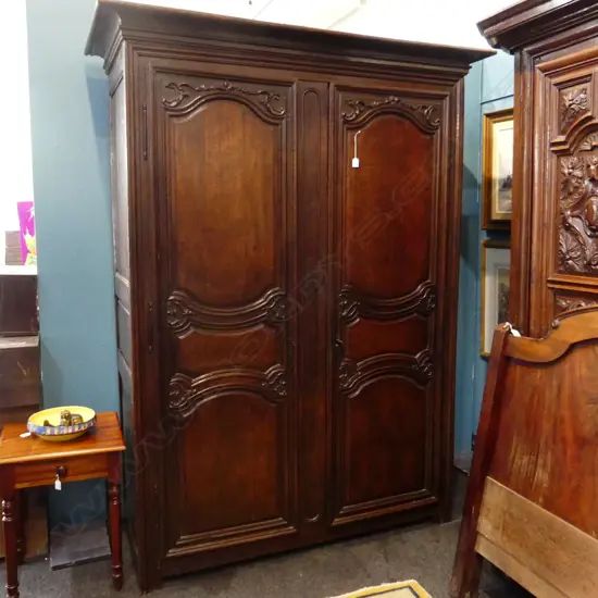 19thC FRENCH OAK ARMOIRE 1600 x 700 x 2200mm