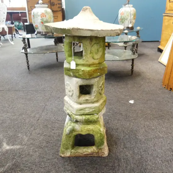 CONCRETE PAGODA, H650MM