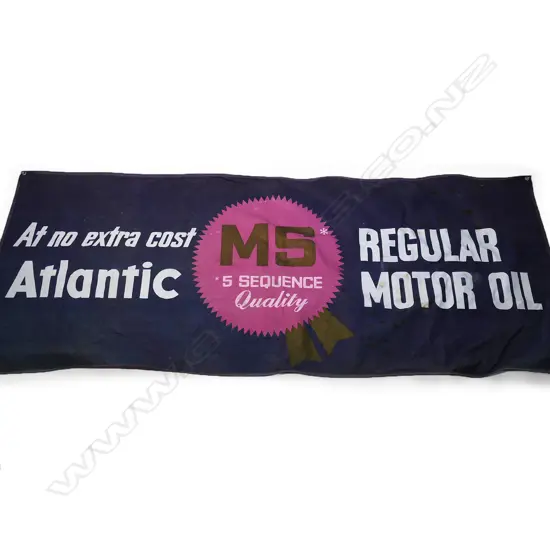 LG CANVAS BANNER 'ATLANTIC MOTOR OIL' 950x2370mm