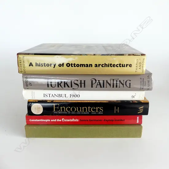 6 ART BOOKS; OTTOMAN, TURKISH, ORIENTAL INTEREST