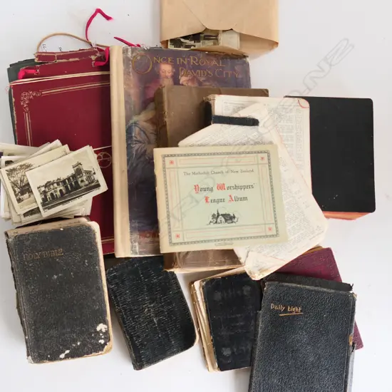 8 OLD BIBLES & DEVOTIONAL TEXTS, PHOTO ALBUM & PHOTOS, FIJIAN SUBJECTS