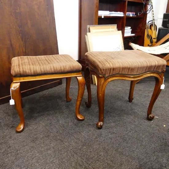 FRENCH STYLE UPHOLSTERED STOOL WITH ONE OTHER H 480 MM 