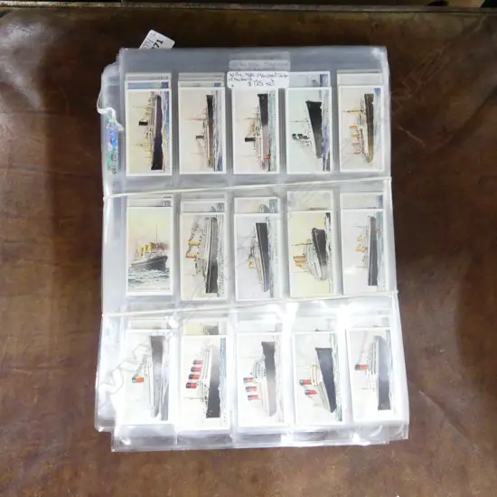 CIGARETTE CARDS; SHIPS INTEREST (some sets)