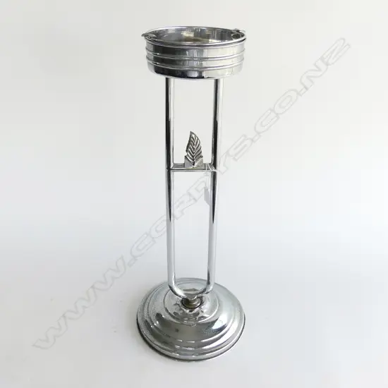 DECO CHROME SMOKERS CIGARETTE STAND H.595mm