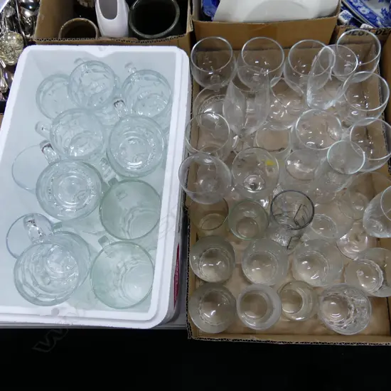 2 BOXES BEER & WINE GLASSES ETC