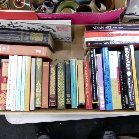 BOX LOT BOOKS; ASIAN ART, POETRY ETC