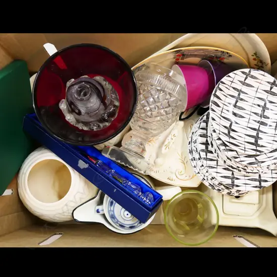 BOX LOT ASST. CERAMICS ETC