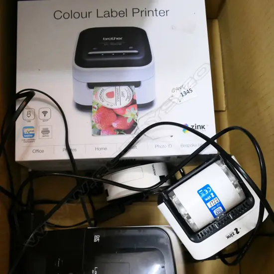 BROTHER VC-500W COLOR LABEL PRINTER UNUSED+QL-700 LABEL PRINTER+CARTRIDGES 
