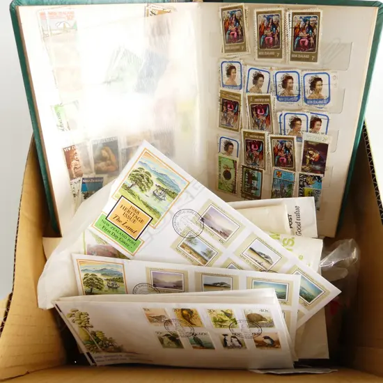 BOX LOT STAMP COLLECTION