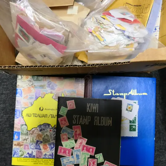 BOX LOT STAMP COLLECTION