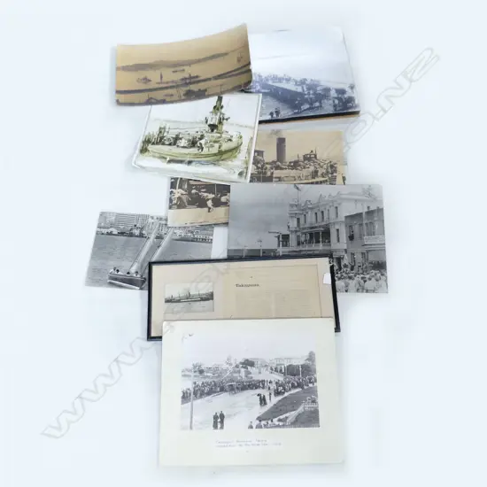 9 OLD PHOTOGRAPHS & PRINTS DEVONPORT & TAKAPUNA THEMES.