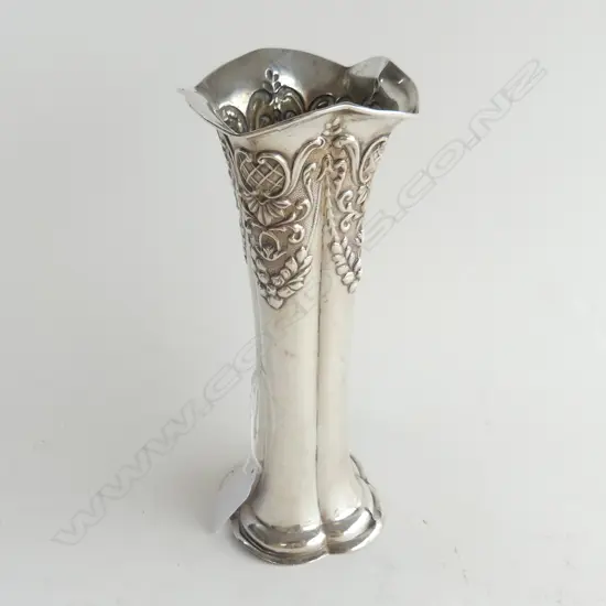 STG SILVER VASE B'HAM 1903 H.195mm 136 GRAMS